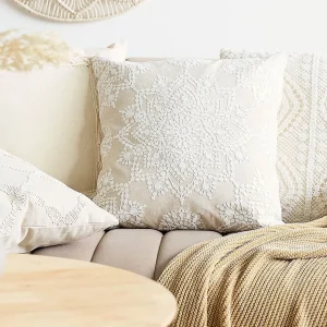 Poszewka Anga W Haftowany Wzor 45X45 Cm