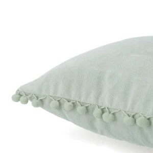 Poszewka Eslov Pistacjowa Z Pomponami 45X45 Cm