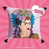 Poszewka Frida Kahlo Z Fredzlami 45X45 Cm