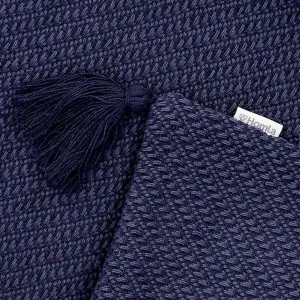 Poszewka Morris Z Fredzlami Granatowa 45X45 Cm