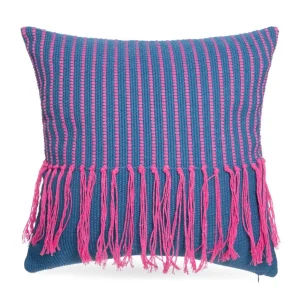 Poszewka Paio Z Fuksjowymi Fredzlami 45X45 Cm