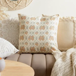 Poszewka Sahi W Marokanski Wzor Ecru 45X45 Cm