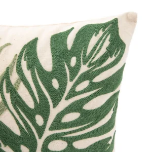 Poszewka Seli W Wyszywane Monstery Zielona 45X45 Cm