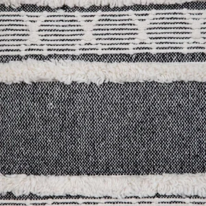 Poszewka Subir Wyszywana Z Fredzlami Czarna 45X45 Cm