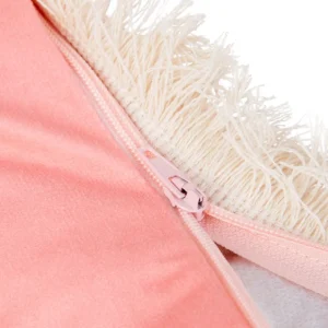 Poszewka Vier W Kwiatowy Wzor Z Fredzlami 45X45 Cm