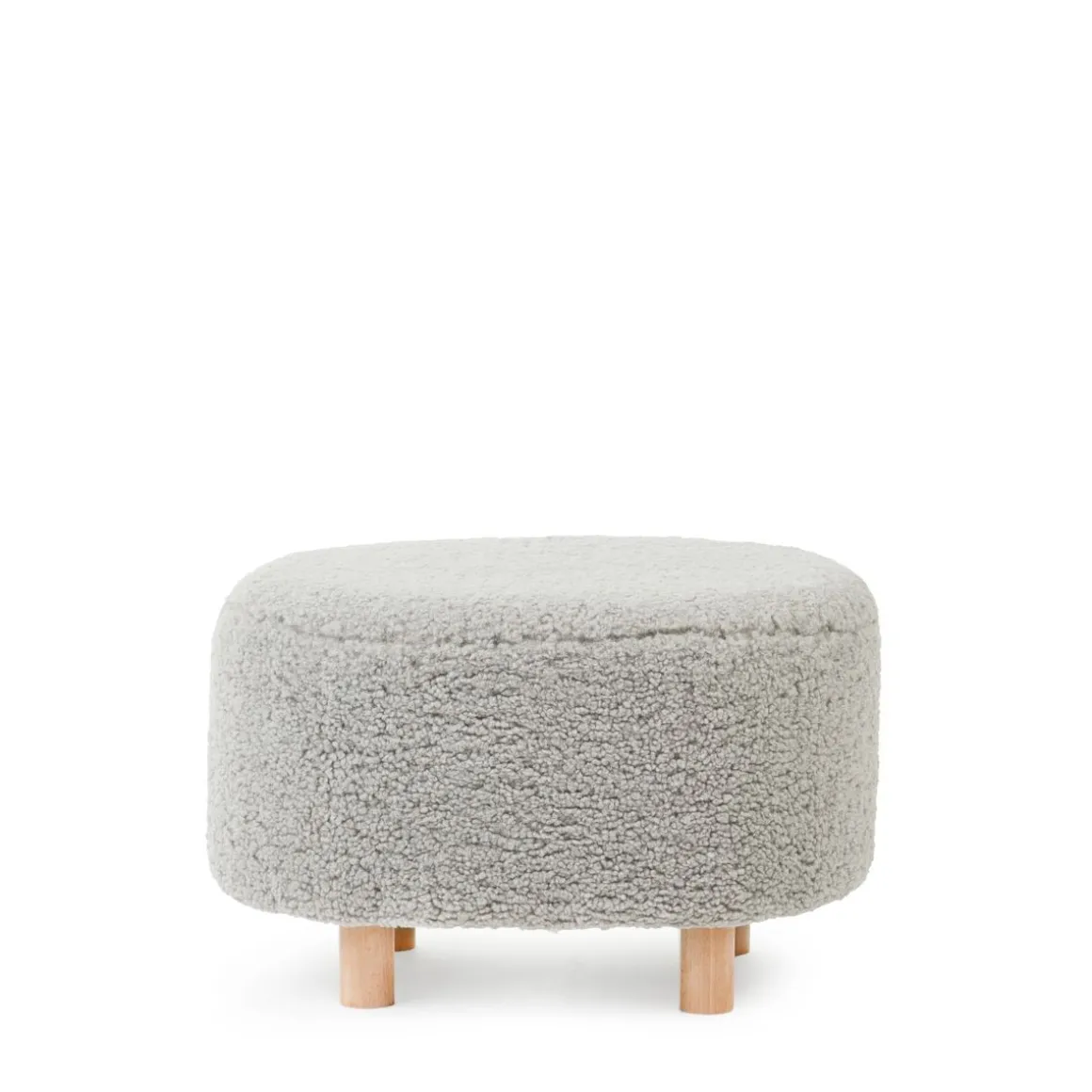 pufa_alda_boogie_szara_w__1.webp Pufa Alda Boogie Szara W Tkaninie Teddy 50X40X31 Cm