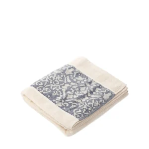 Ręcznik Daphne Ecru Z Niebieska Bordiura 70X130Cm