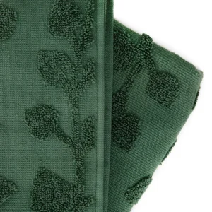 Ręcznik Leslie Z Obszyciami Zielony 70X130Cm