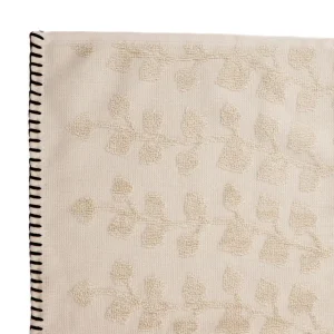 Ręcznik Leslie Z Obszyciami Bezowy 70X130Cm