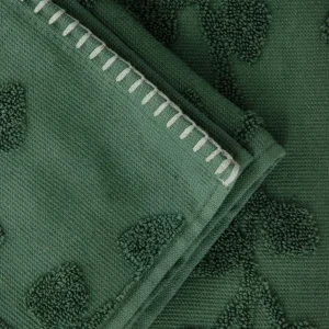 Ręcznik Leslie Z Obszyciami Zielony 70X130Cm