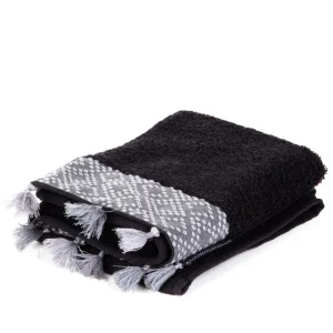 Ręcznik Teri Czarno-Szary 50X90Cm
