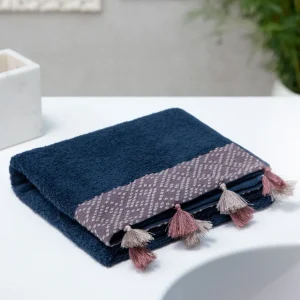 Ręcznik Teri Granatowo-Rozowy 50X90Cm