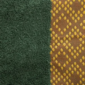 Ręcznik Teri Zielono-Musztardowy 50X90Cm