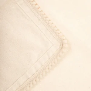 Serwetka Melange Bezowa Z Lamowka Kuleczkowa 45X45 Cm