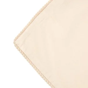 Serwetka Melange Bezowa Z Lamowka Kuleczkowa 45X45 Cm