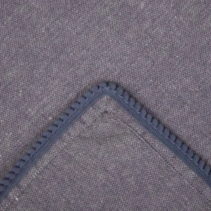 Serwetka Melange Granatowa Z Lamowka Kuleczkowa 45X45 Cm