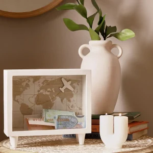 Skarbonka Moneybox Next Adventure Biala 21X7X19 Cm