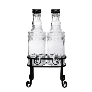 Sloik Emica Z Kranikiem Podwojny Z Czarnym Wieczkiem 2X2L