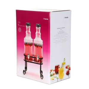 Sloik Emica Z Kranikiem Podwojny Z Czarnym Wieczkiem 2X2L