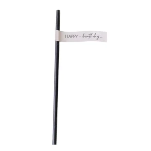 Slomki Birthday Papierowe "Happy Birthday" 16 Szt.