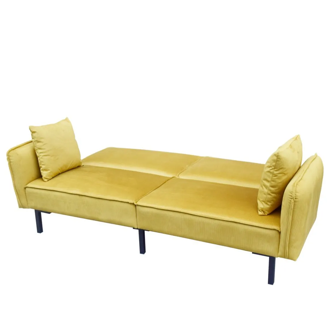 sofa_canto_osobowa_z_funk_3-1.webp Sofa Canto 3-Osobowa, Z Funkcja Spania, Welurowa Musztardowa 199X90X85 Cm