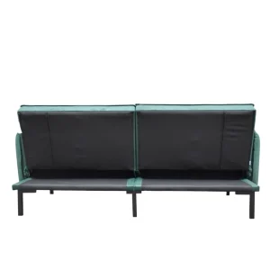 Sofa Canto 3-Osobowa, Z Funkcja Spania, Welurowa Zielona 199X90X85 Cm