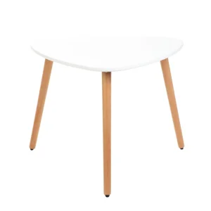 Stol Travesa Naturalny Z Bialym Blatem 60 60 48Cm