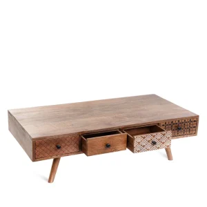 Stolik Kawowy Tayo Lite Drewno Mango 117X65X35 Cm