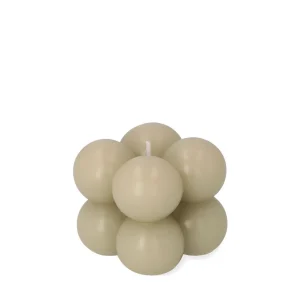 Swieca Bubble Bezowa 6X6X6 Cm