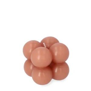 Swieca Bubble Rozowa 6X6X6 Cm