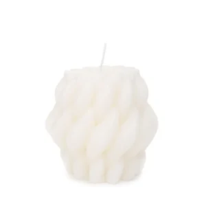 Swieca Pontis Z Motywem Plecionki 10X10 Cm