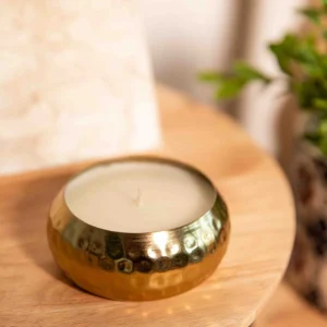 Swieca Zapachowa Dritto Zlota 9X9X4 Cm