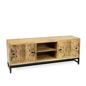 Szafka Rtv Tropea Lite Drewno Mango Z Akacja 150X40X60 Cm