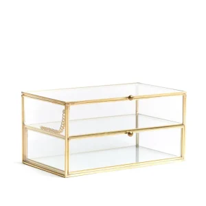 Szkatulka Na Bizuterie Grazia Z Szufladka Zlota 21X10X10,5 Cm