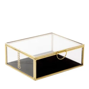 Szkatulka Na Bizuterie Grazia Z Welurowa Wysciolka 13X11X5 Cm