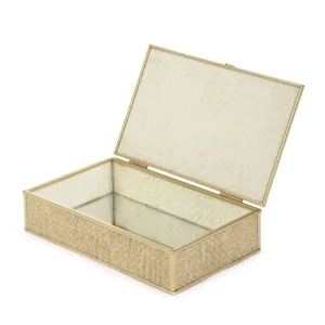 Szkatulka Na Bizuterie Grazia Z Plecionka 22X13X5 Cm