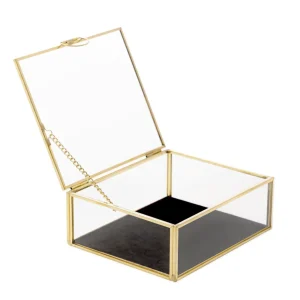 Szkatulka Na Bizuterie Grazia Z Welurowa Wysciolka 13X11X5 Cm