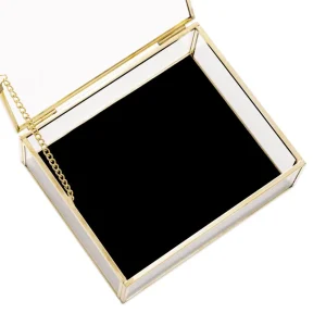 Szkatulka Na Bizuterie Grazia Z Welurowa Wysciolka 13X11X5 Cm