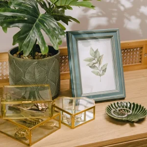 Szkatulka Na Bizuterie Grazia Zlota 13X11X5 Cm