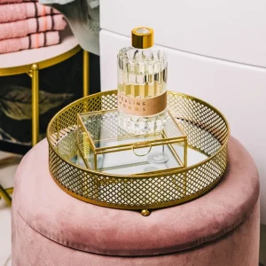 Szkatulka Na Bizuterie Grazia Zlota 13X11X5 Cm