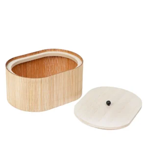 Szkatulka Na Bizuterie Loma Bambusowa 18,3X13,5X9,5 Cm