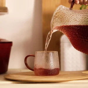 Szklanka Amber Mlotkowane Szkło 0,35 L