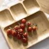 Taca Bambou Bambusowa 4 Przegrody 25X25Cm