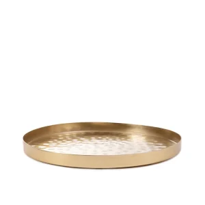 Taca Dekoracyjna Dritto Mlotkowana Zlota 23X23X1,5