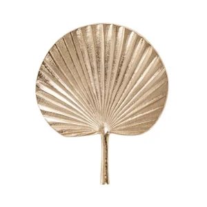Taca Dekoracyjna Girona Lisc Palmy Zlota 32X38X2 Cm