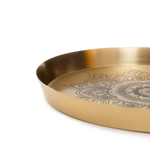 Taca Dekoracyjna Hamsa Ze Zdobieniem Zlota 31X31X3