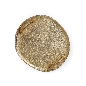 Taca Girona Metalowa Zlota 26X5 Cm