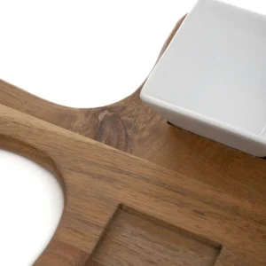 Taca Mooka Z Dwoma Miseczkami 38.5X26 Cm