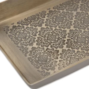 Tacka Araria Zlota Z Ozdobnymi Wytloczeniami 23X12X3 Cm