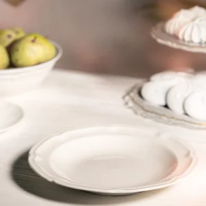 Talerz Jasmine Gleboki Bialy 22 Cm